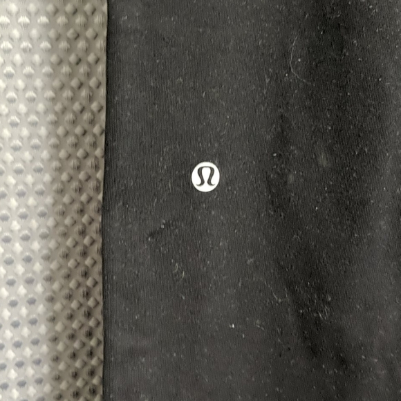 Lululemon Astro Pants Size 4 Black Blue Yoga Crossover Waistband - Picture 4 of 6